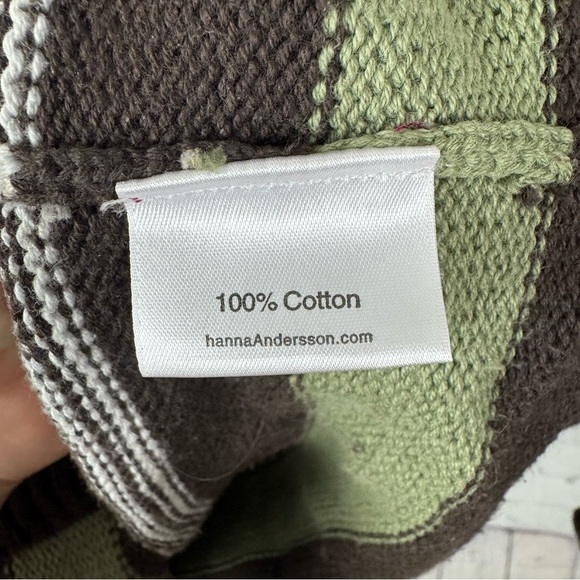 Hanna Andersson Striped Chunky Knit Button Down Sweater Size 6/7 - Picture 3 of 5